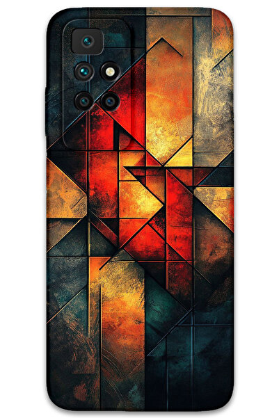 MRCİLETİSİM غطاء خلفي لهاتف Xiaomi Redmi 10 بنمط HD مطبوع - ألوان دافئة