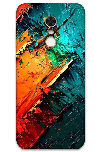 MRCİLETİSİM غطاء خلفي لهاتف Xiaomi Redmi 5 Plus بنمط HD مطبوع - كريستال