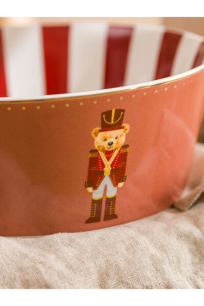 LC Waikiki Sparkling Choices from Shining Store |   Bear Teddy Printed Porcelain Bowl 18 cm