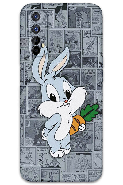 MRCİLETİSİM غطاء خلفي لهاتف Realme 7 بنمط HD مطبوع - BugsBunny 1