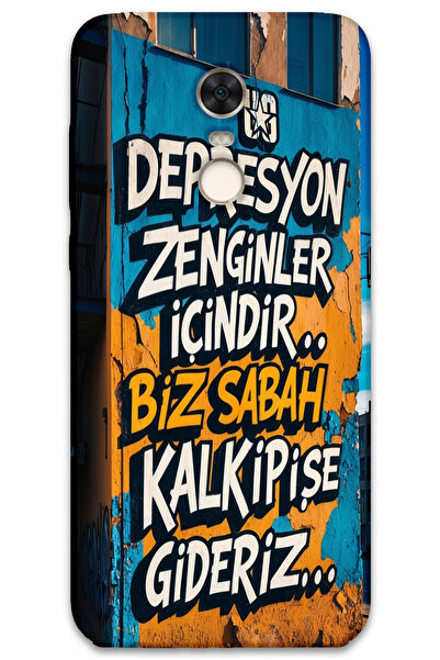 MRCİLETİSİM غطاء خلفي لهاتف Xiaomi Redmi 5 Plus بنمط HD مطبوع -