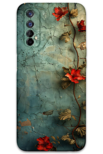 MRCİLETİSİM غطاء خلفي لهاتف Realme 7 بنمط HD مطبوع - زهرة اللبلاب