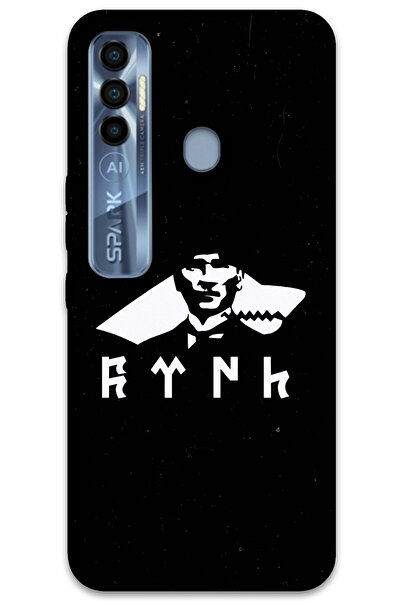 MRCİLETİSİM غطاء خلفي لهاتف Tecno Spark 7 Pro بنمط HD مطبوع - أتاتورك وولف