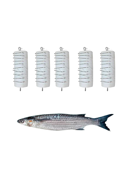 Megsaydin 10 İğneli Kıbrıs Takımı | 5’li Paket | No:6 İğne | Kefal Avı İçin Hazır Takım