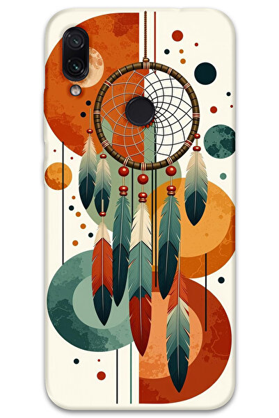 MRCİLETİSİM غطاء خلفي لهاتف Xiaomi Redmi Note 7 بنمط HD مطبوع - ماندالا