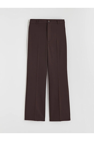 LC Waikiki Xside Brown Regular Fit Wide Leg Women's Trousers