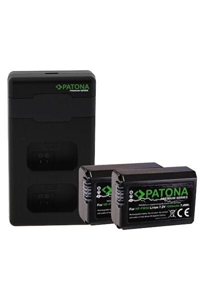 Patona Premium Dual Performance PD Charger Pack with 2x NP-FW50 Batteries and...