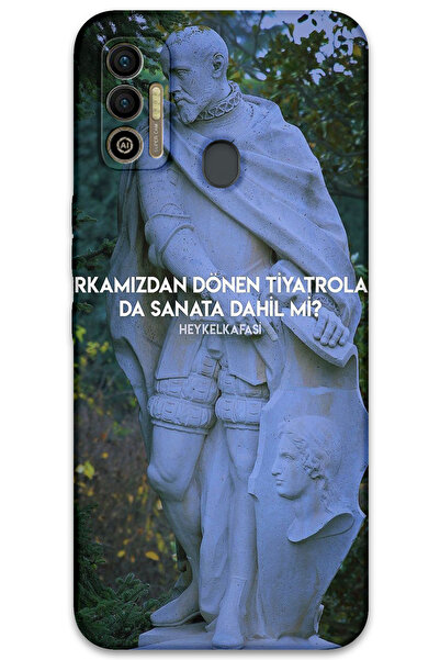 MRCİLETİSİM غطاء خلفي لهاتف Tecno Spark 7T بنمط HD مطبوع - مسرح دوار