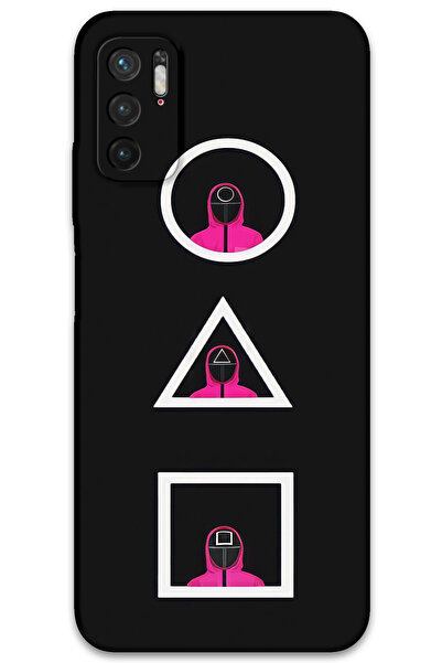 MRCİLETİSİM غطاء خلفي لهاتف Xiaomi Redmi Note 10 5G بنمط HD مطبوع - لعبة الحبار