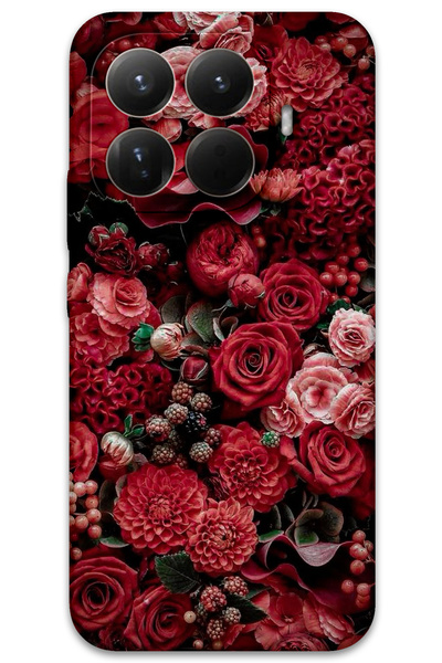 MRCİLETİSİM Xiaomi Mi 15t Case Hd Pattern Printed Back Cover - Roses