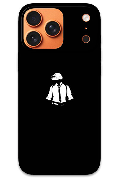 MRCİLETİSİM غطاء خلفي لهاتف iPhone 17 Pro Max بنمط HD مطبوع - Pubg Man