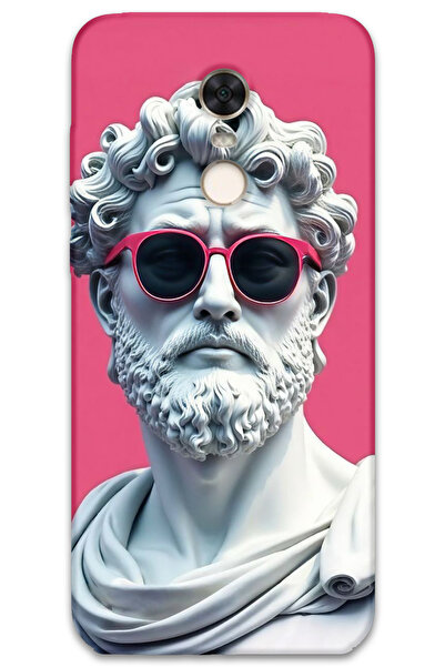 MRCİLETİSİM غطاء خلفي لهاتف Xiaomi Redmi 5 Plus بنمط HD مطبوع - تمثال