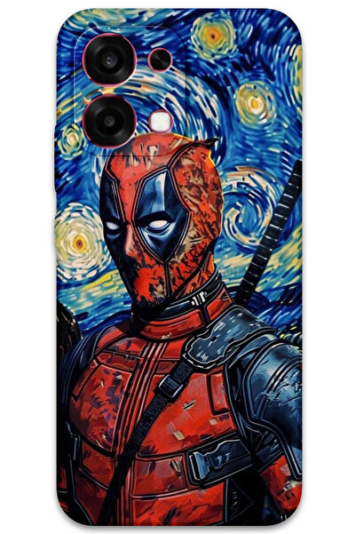 MRCİLETİSİM غطاء خلفي لهاتف اوبو A6 برو 4G بنمط HD مطبوع - ديدبول