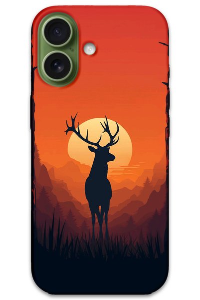 MRCİLETİSİM غطاء خلفي لهاتف iPhone 17 بنمط HD مطبوع - غزال
