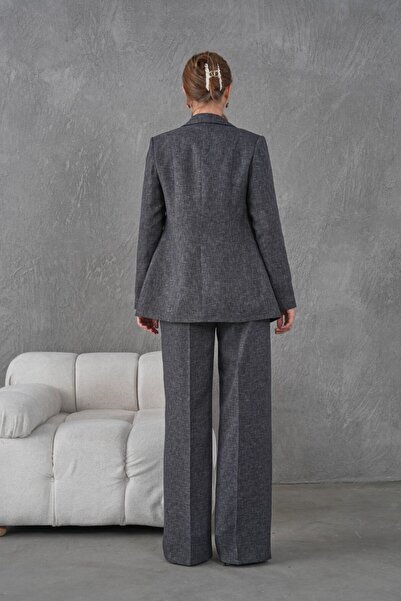 nodilife Flamlı Yünefekt Women's Suit Gray