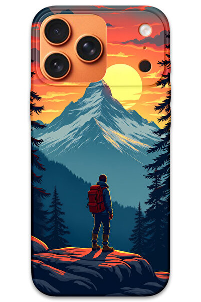 MRCİLETİSİM غطاء خلفي لهاتف iPhone 17 Pro بنمط HD مطبوع - Everest