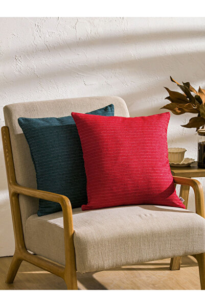 LC Waikiki Sparkling Choices from Shining Store |   Line Embroidered Cushion Cover 45X45 cm