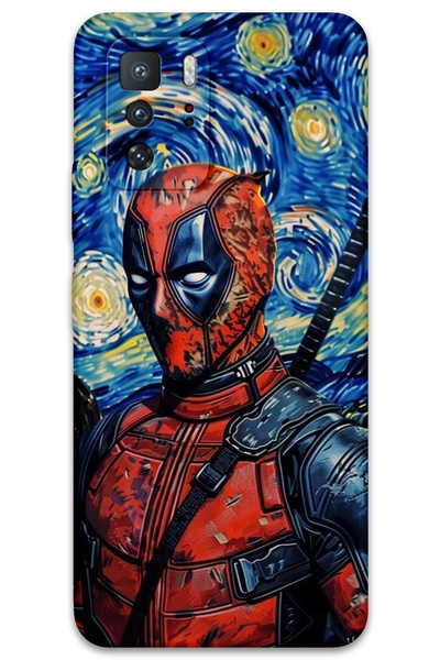 MRCİLETİSİM غطاء خلفي لهاتف Xiaomi Poco X3 GT بنمط HD مطبوع - ديدبول