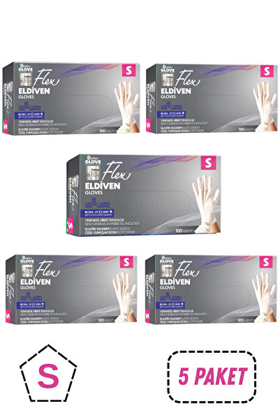 Reflex Flex Tpe Pudrasız Beyaz Eldiven S Beden 5 Paket