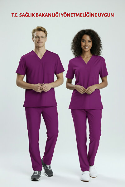 uçak iş giyim طقم ملابس طبية من الليكرا (بيزنطيوم)