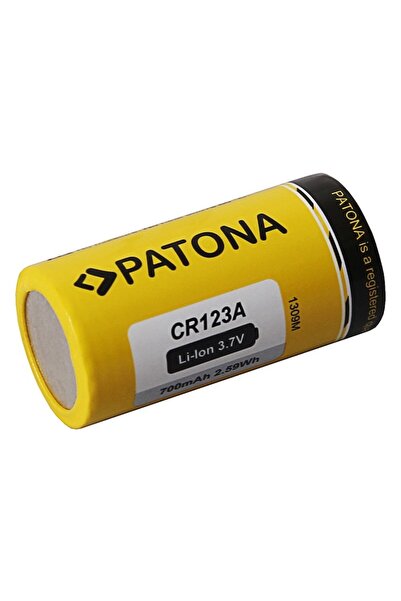 Patona CR123A (16340) Li-Ion Rechargeable Battery 3.7V 700mAh