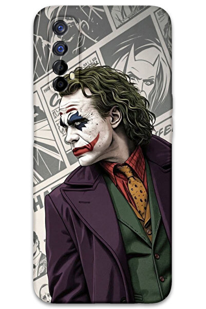MRCİLETİSİM غطاء خلفي لهاتف Realme 7 بنمط HD مطبوع - جوكر