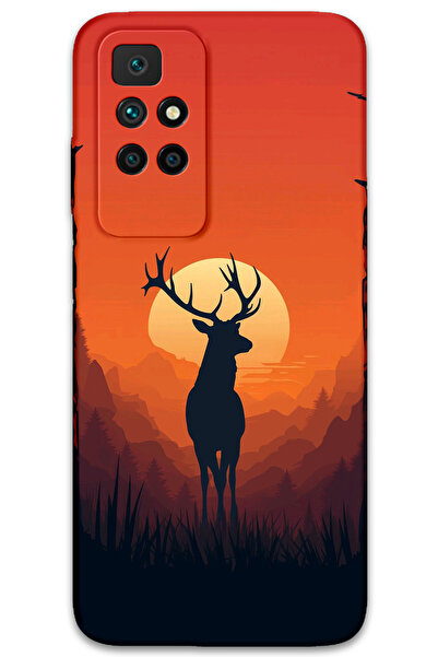 MRCİLETİSİM غطاء خلفي لهاتف Xiaomi Redmi 10 بنمط HD مطبوع - غزال