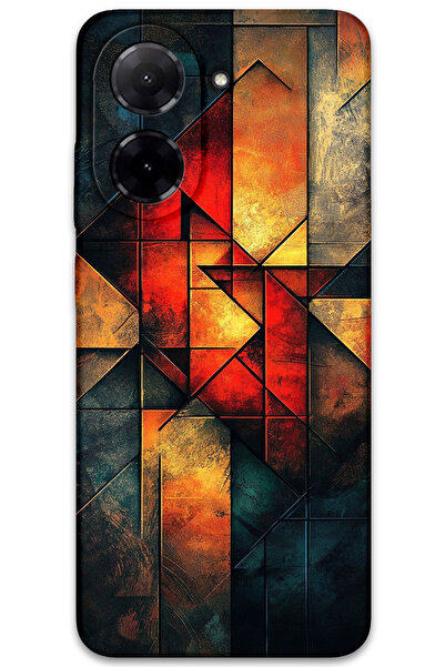 MRCİLETİSİM غطاء خلفي لهاتف Xiaomi Redmi A5 4G بنمط HD مطبوع - ألوان دافئة