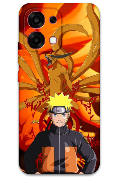 MRCİLETİSİM غطاء خلفي لهاتف اوبو A6 برو 4G بنمط HD مطبوع - ناروتو