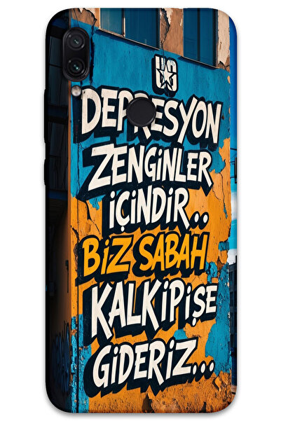 MRCİLETİSİM غطاء خلفي لهاتف Xiaomi Redmi Note 7 بنمط HD مطبوع -