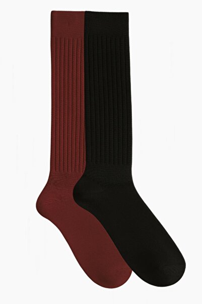 COTENCONCEPT 2 Pieces of Basic Thick Cotton Blend Over-The-Knee Socks