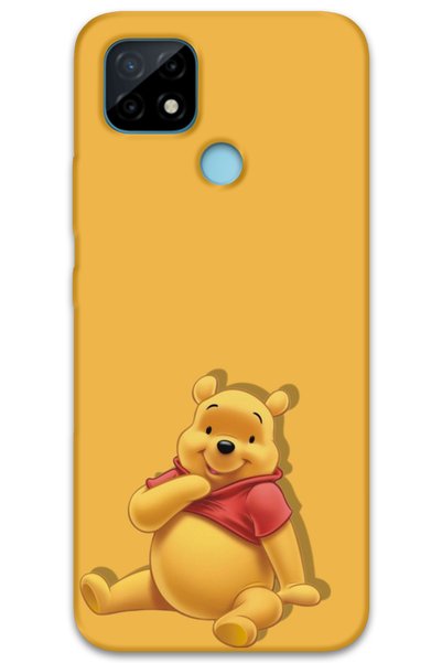 MRCİLETİSİM غطاء خلفي لهاتف Realme C21 بنمط HD مطبوع - ويني ذا بوه 2