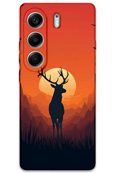 MRCİLETİSİM غطاء خلفي لهاتف تكنو كامون 40 4G بنمط HD مطبوع - غزال