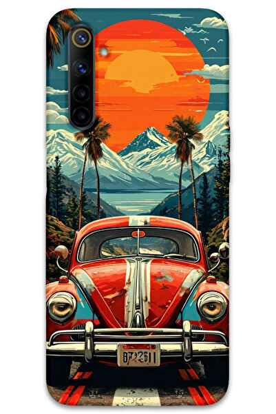 MRCİLETİSİM غطاء خلفي لهاتف Realme 6 بنمط HD مطبوع - Vosvos Ay