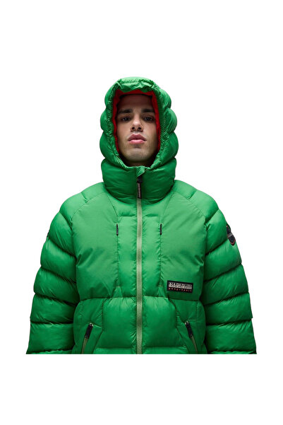 Napapijri A-Moesa Puf Men's Green Outdoor Jacket Men's Outdoor Jacket Np0A4I1Rg1T1