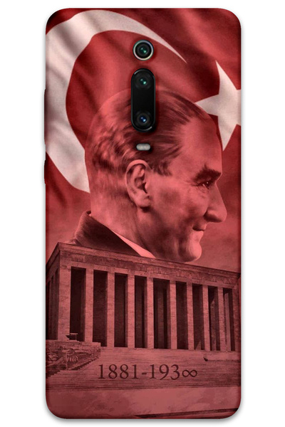 MRCİLETİSİM غطاء خلفي لهاتف Xiaomi Mi 9T بنمط HD مطبوع - أتاتورك أناميكابير