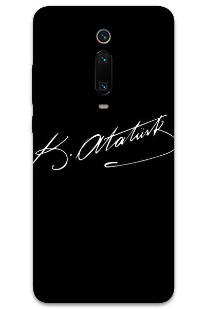 MRCİLETİSİM غطاء خلفي لهاتف Xiaomi Mi 9T بنمط HD مطبوع - توقيع أتاتورك