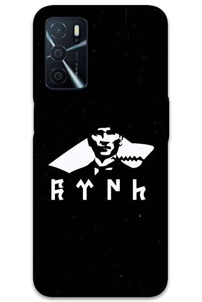 MRCİLETİSİM غطاء خلفي لهاتف اوبو A16 بنمط HD مطبوع - أتاتورك وولف