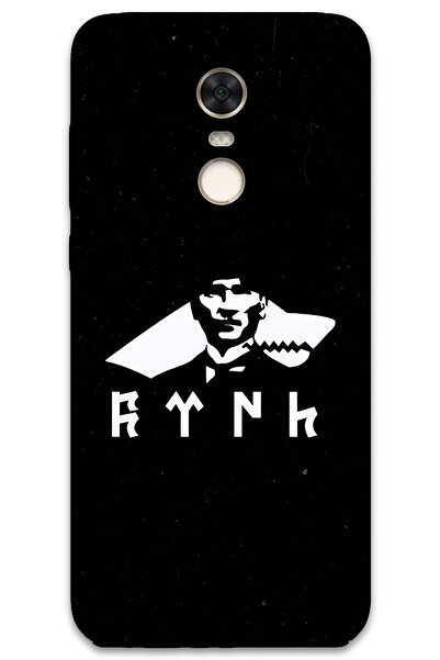 MRCİLETİSİM غطاء خلفي لهاتف Xiaomi Redmi 5 Plus بنمط HD مطبوع - أتاتورك وولف