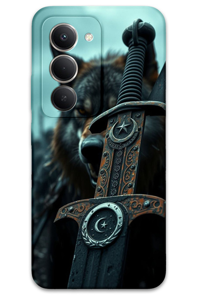 MRCİLETİSİM غطاء خلفي متوافق مع هاتف Xiaomi Redmi 15 5G بنمط HD مطبوع - سيف ن...