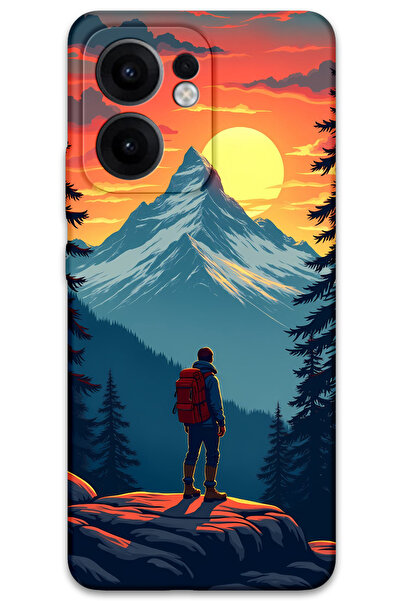 MRCİLETİSİM غطاء خلفي لهاتف اوبو رينو 13F 5G بنمط HD مطبوع - ايفرست