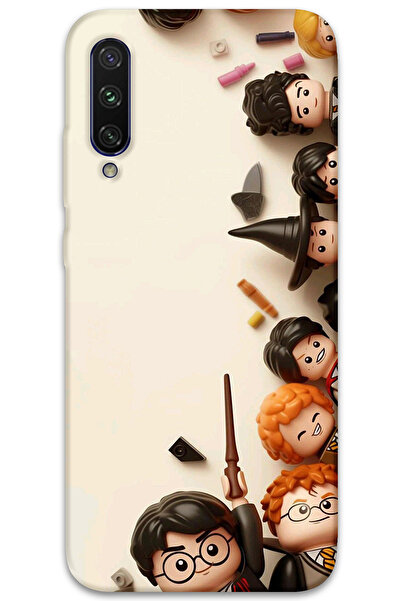 MRCİLETİSİM غطاء خلفي متوافق مع هاتف Xiaomi Mi A3 بنمط HD مطبوع - هاري بوتر