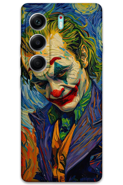 MRCİLETİSİM Tecno Camon 40 4g Case Hd Pattern Printed Back Cover - Joker 2
