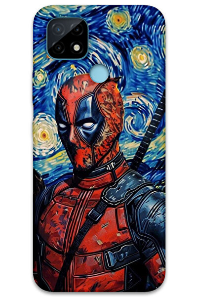 MRCİLETİSİM غطاء خلفي لهاتف Realme C21 بنمط HD مطبوع - ديدبول