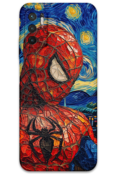 MRCİLETİSİM غطاء خلفي لهاتف Xiaomi Redmi Note 10 5G بنمط HD مطبوع - سبايدر مان