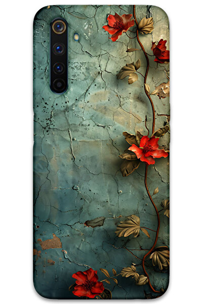 MRCİLETİSİM غطاء خلفي لهاتف Realme 6 Pro بنمط HD مطبوع - زهرة اللبلاب