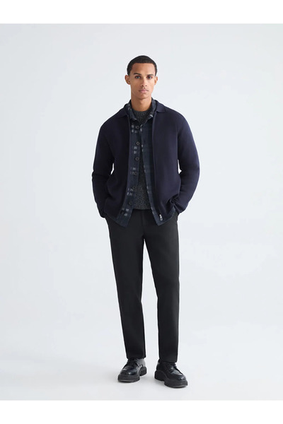 LC Waikiki LCW Vision Siyah Standart Kalıp Armürlü Erkek Pantolon