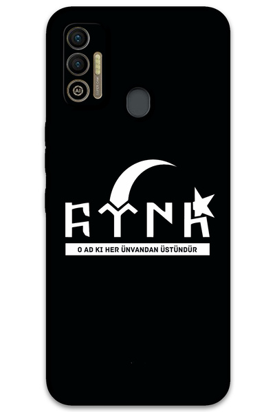 MRCİLETİSİM غطاء خلفي لهاتف Tecno Spark 7T بنمط HD مطبوع - تركي