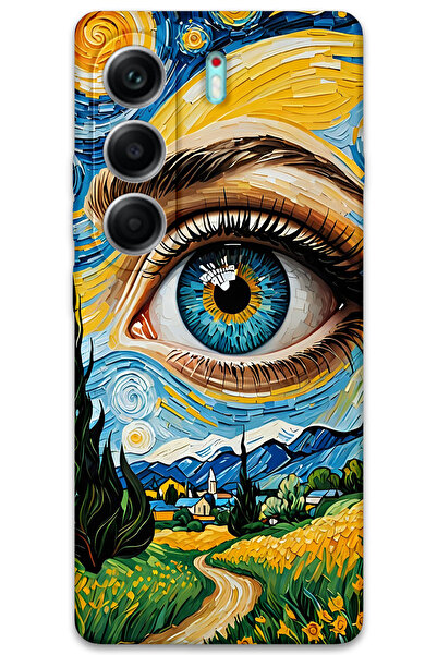 MRCİLETİSİM غطاء خلفي لهاتف تكنو كامون 40 4G بنمط عالي الدقة مطبوع - آرت آي