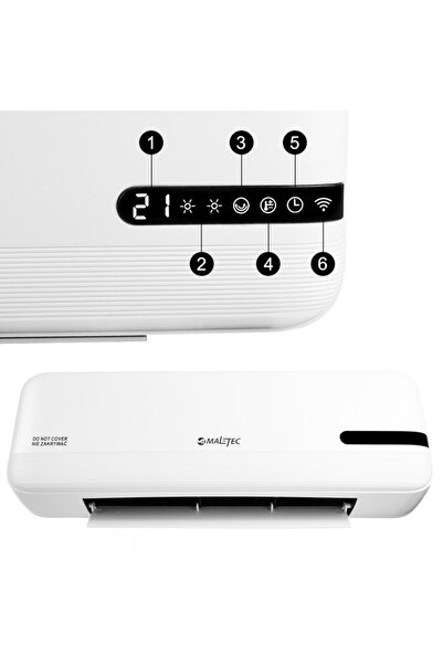 Selgot Wall Air Heater with WiFi, 1000W/2000W, 54.0 x 19.0 x 13.5 cm